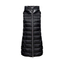 Long Quilted Gilet - Black