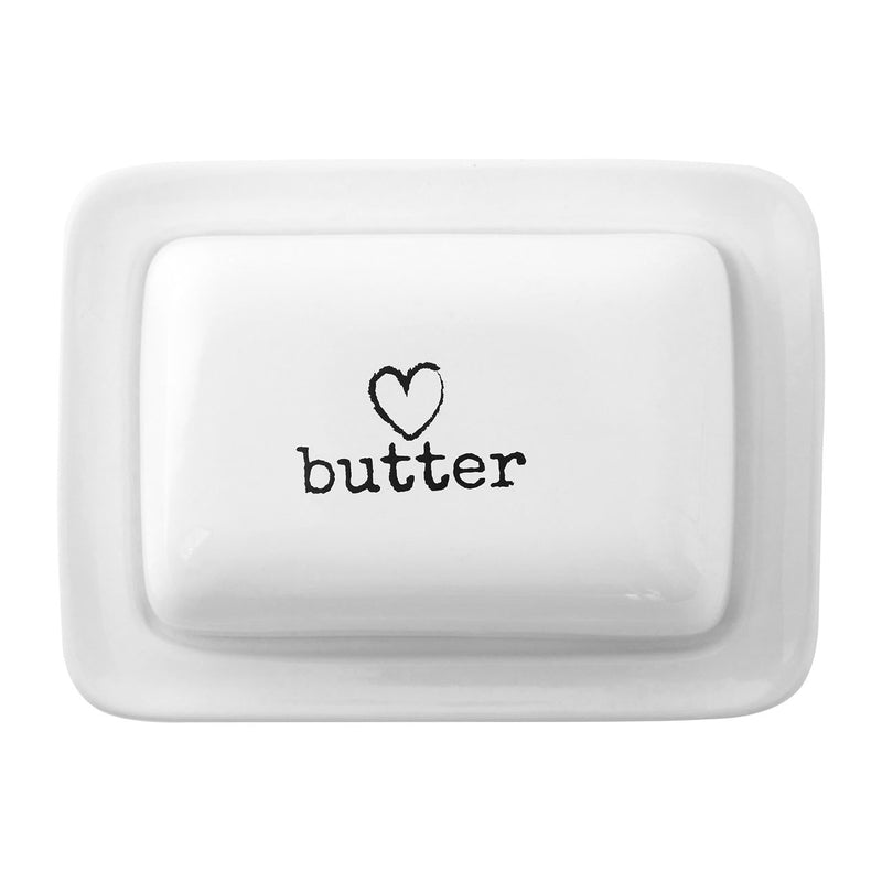 Charm Butter Dish White