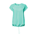 Drawstring Hem Sleeveless T - Green