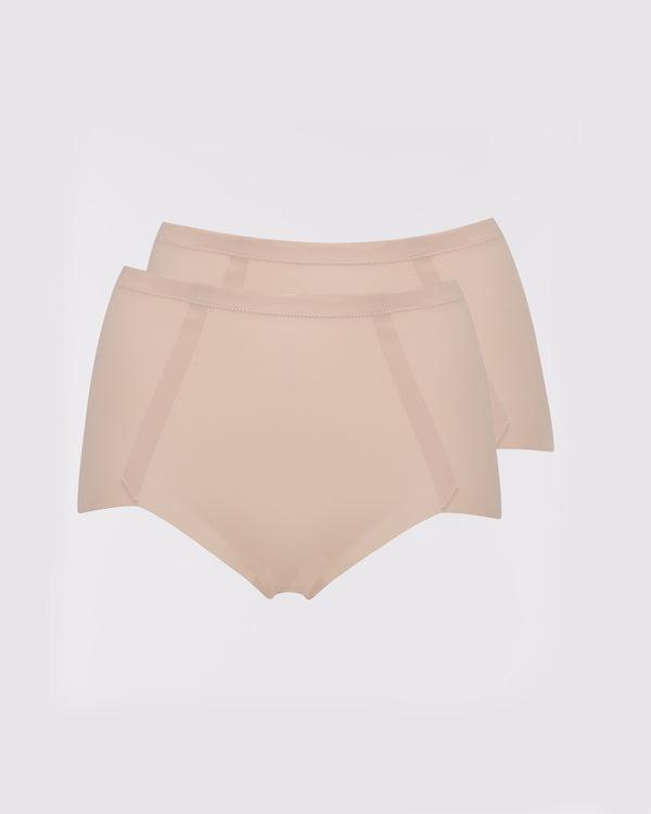Sleek 2 Pack Brief - Nude