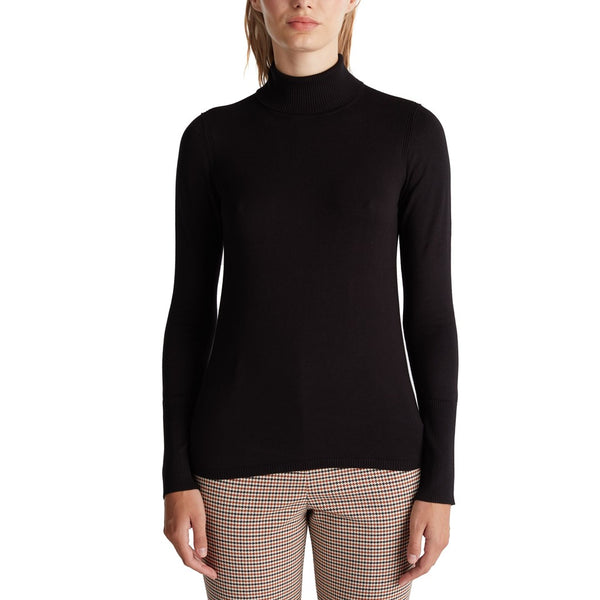 Polo Neck Jumper - Black