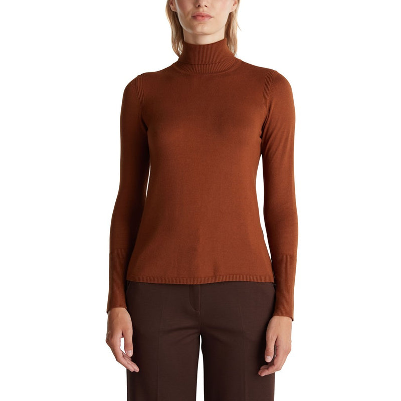 Polo Neck Jumper - Toffee