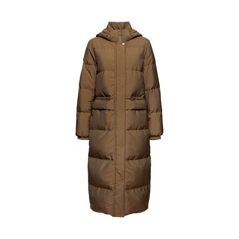 Down Quilted Coat - Khaki