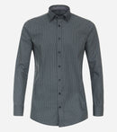 Button Down Print Shirt - Dark Petrol