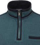 Contrast Collar 1/2 Zip Jumper - Light Hydro