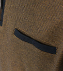 Contrast Collar 1/2 Zip Jumper - Lemon Curry