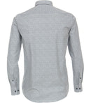 Button Down Print Shirt - Light Blue