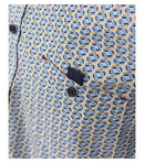 Print Leisure Long Sleeve Shirt - Red