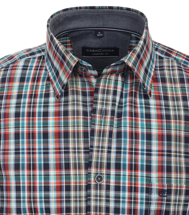 Long Sleeve Check Shirt - Light Blue