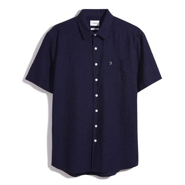 Harvey Short Sleeve Shirt - True Navy