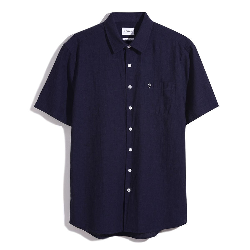 Harvey Short Sleeve Shirt - True Navy
