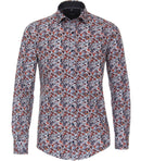 Long Sleeve Print Shirt - Light Blue