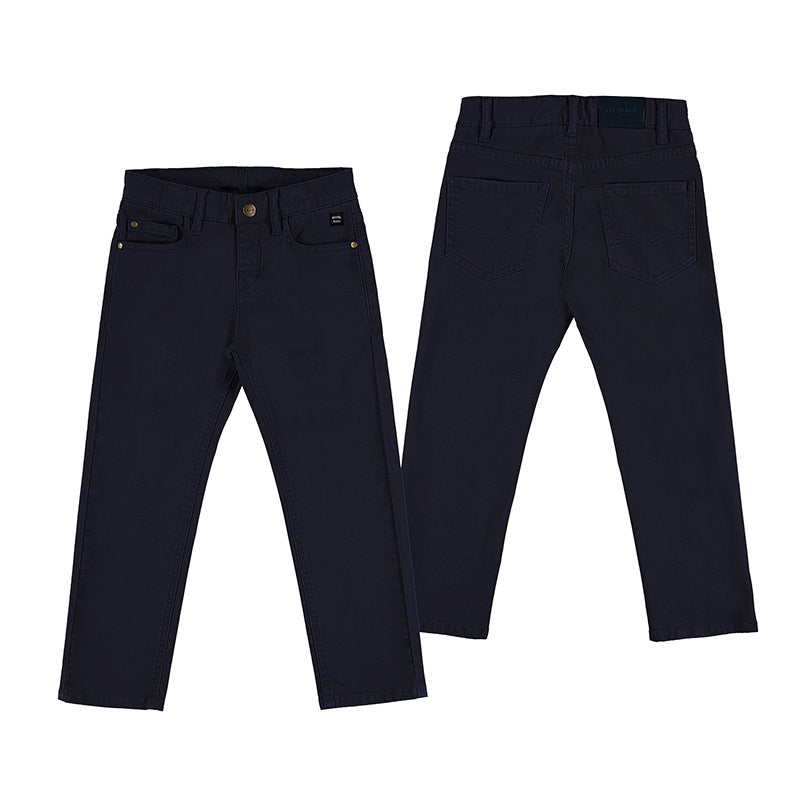 5 pocket Twill Trousers - Navy