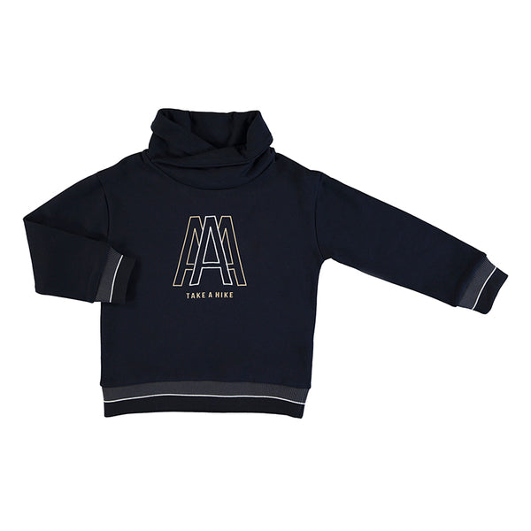 Cowl Collar Sweat - Deep Blue