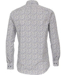 Long Sleeve Print Shirt - Light Blue