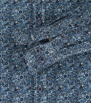 Long Sleeve Print Shirt - Light Blue