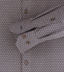 Long Sleeve Print Shirt - Blue