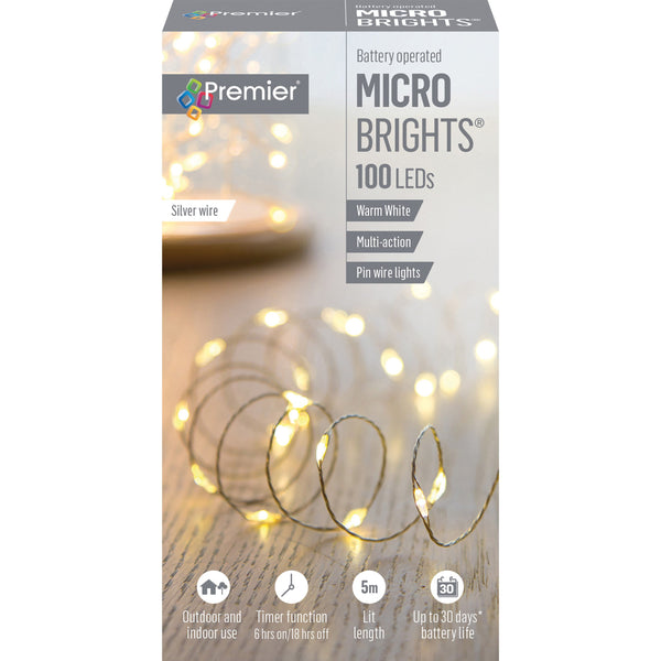 100 LED Microbrights Warm White