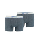 Vintage Heather 2 Pack Boxer - Navy