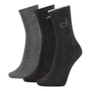 3 Pack Crew Socks - Dark Grey Combo