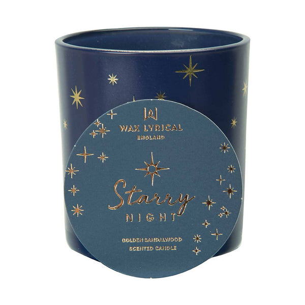 Printed Glass Candle - Starry Night