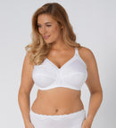 Doreen + Cotton Non Wired Bra - White