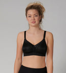 Non Wired Workout Sports Bra - Black