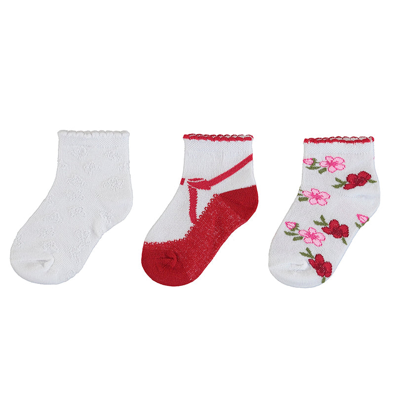 Set 3 Socks - Poppy