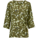 Britt Round Neck Blouse - Lizard