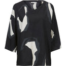 Darleen Print Top - Black