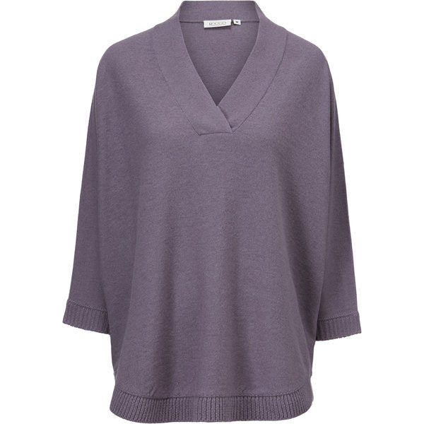 Faithe V-Neck Knit - Purple Sage