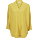 Faithe V-Neck Knit - Oil Yellow