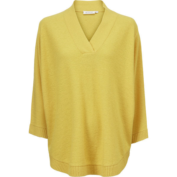 Faithe V-Neck Knit - Oil Yellow
