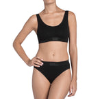 Double Comfort Sports Top - Black
