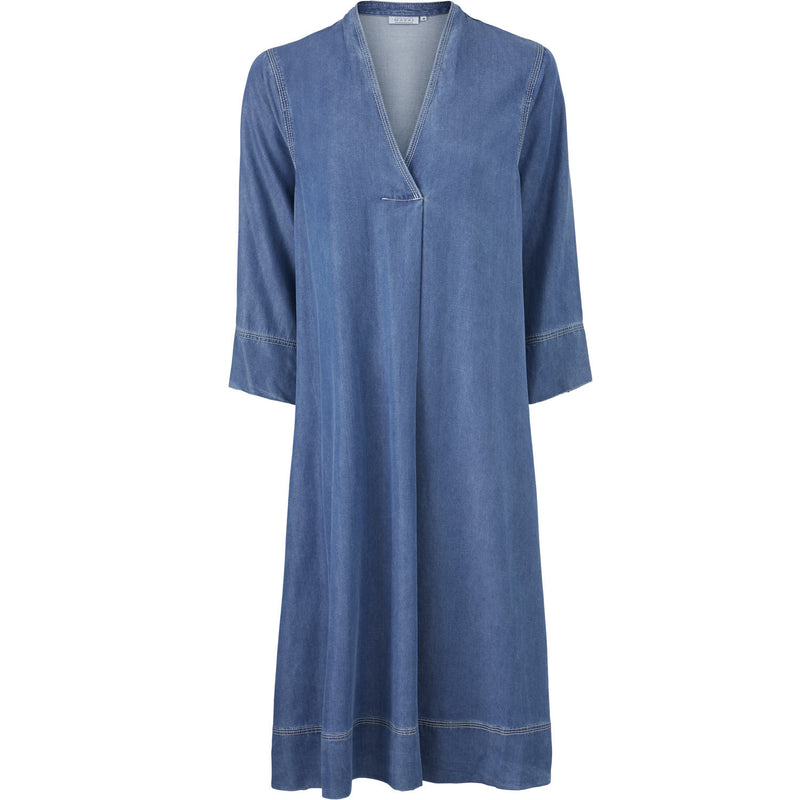 Nilsa Short Sleeve Dress - Blue Denim