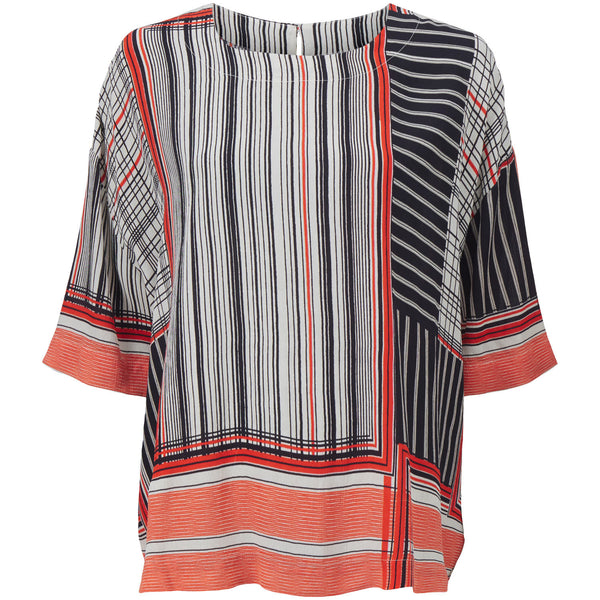 Degana Short Sleeve Top - Valient Poppy