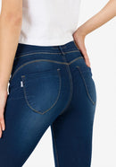 One Size Double Up Jean - Dark Blue