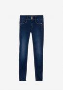 One Size Double Up Jean - Dark Blue