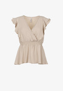 Finesse Short Sleeve Blouse - Birch