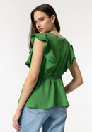 Finesse Short Sleeve Blouse - Mint