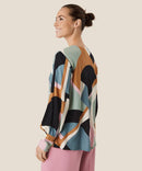 Drisa Long Sleeve Blouse - Goblin Blue