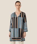 Gybit 3/4 Sleeve Tunic - Goblin Blue