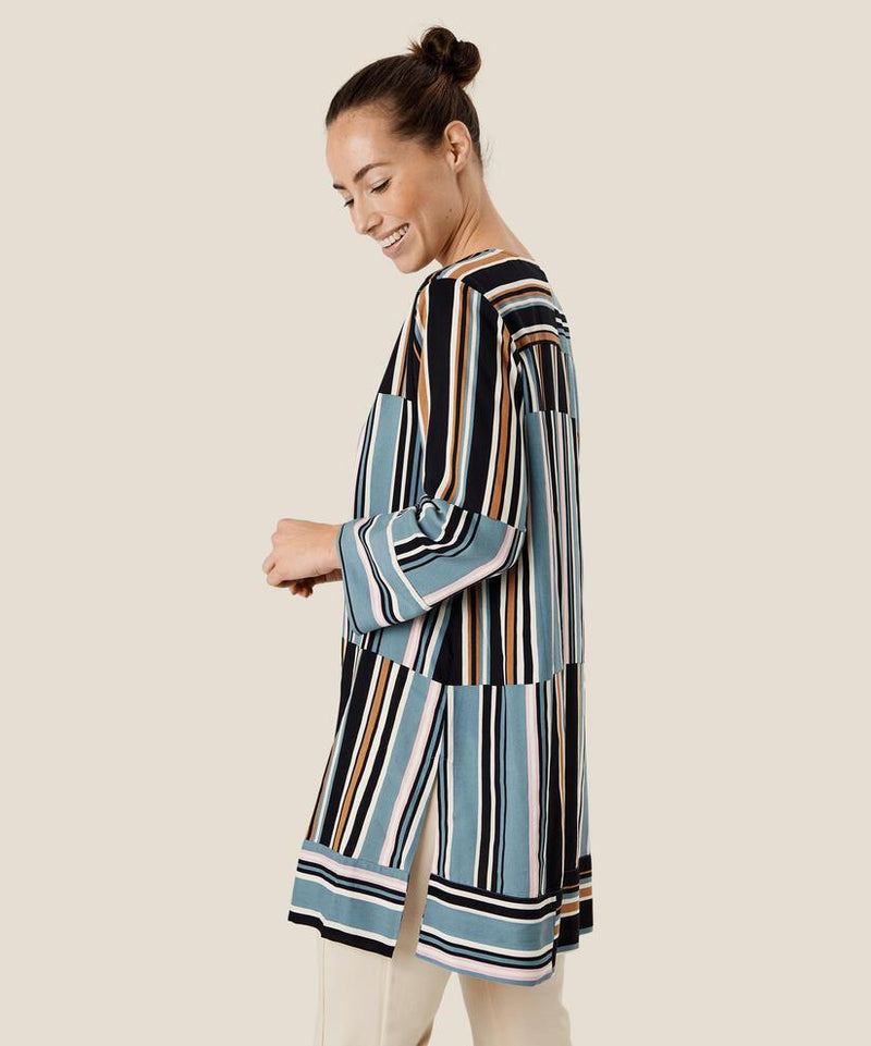 Gybit 3/4 Sleeve Tunic - Goblin Blue