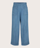 Priscala Wide Leg Trouser - Light Denim