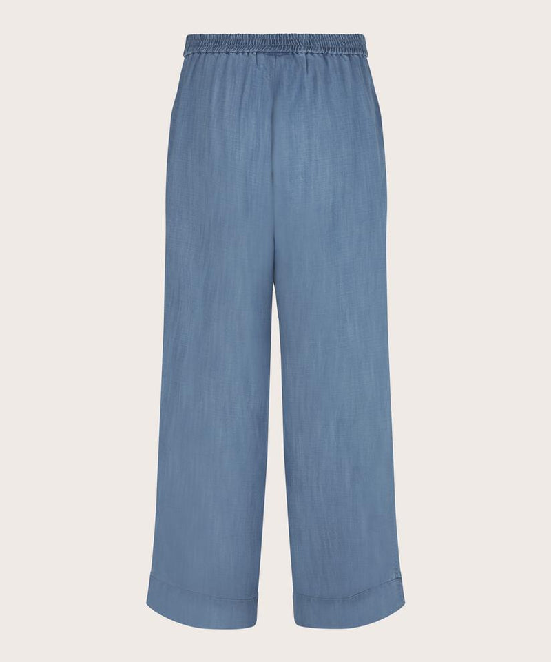 Priscala Wide Leg Trouser - Light Denim