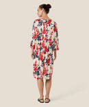 Nodetta 3/4 Sleeve Print Dress - Whitecap