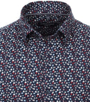 Long Sleeve Print Shirt - Blue