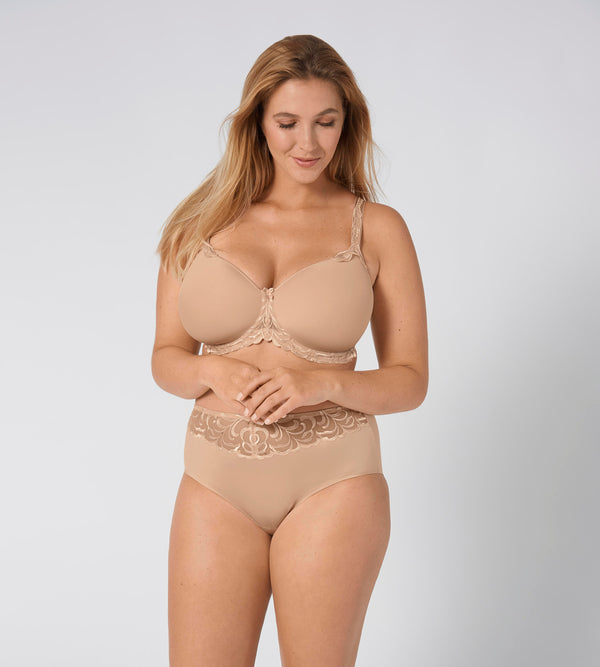Modern Finesse Wired Padded Bra - Beige