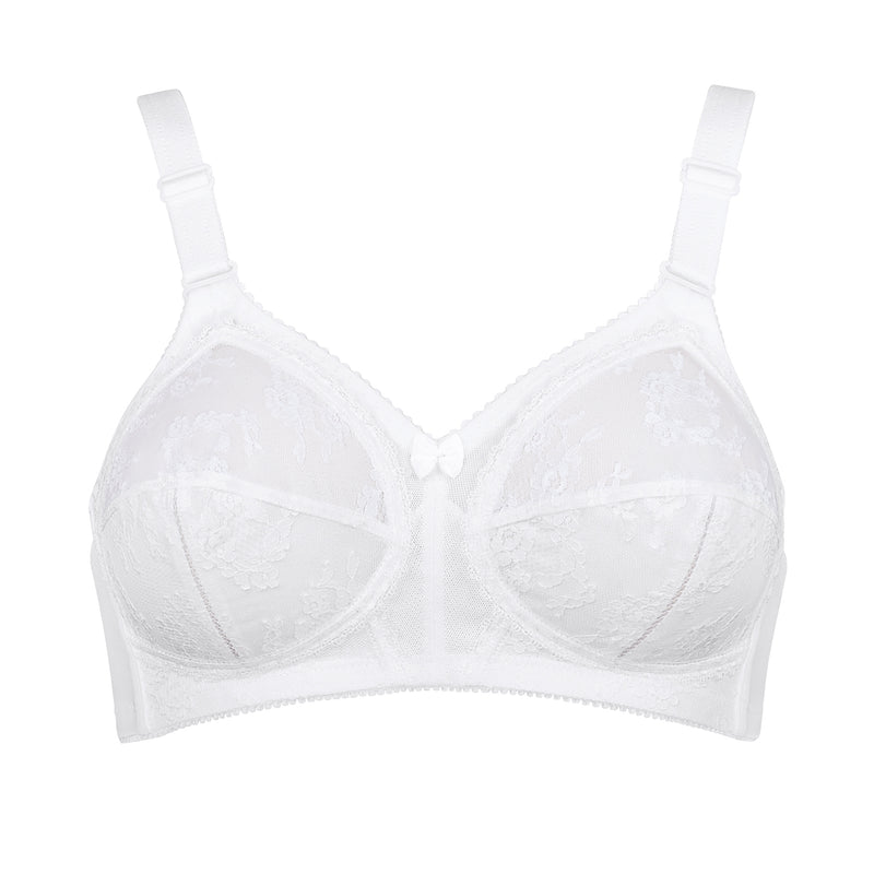 Doreen Non Wired Full Cup Bra - White
