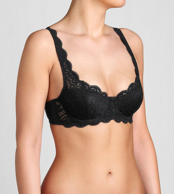 Amourette 300 Wired Padded Bra - Black